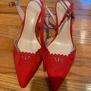 Kelly & Katie Laser Cut Red Heels
